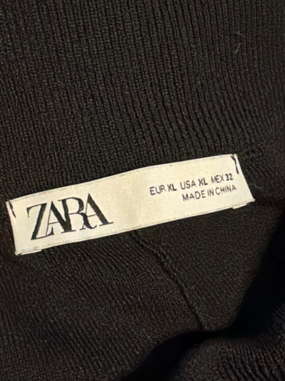 Zara Black Tie-Waist Jogger Pants